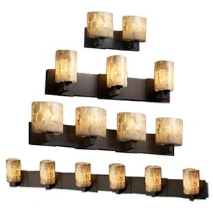 Alabaster Rocks! Modular Bath Bar by Justice Design Group - Starlight Lighting USA and Canada